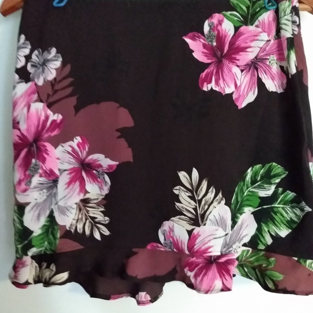 Express Floral Mini Skirt
